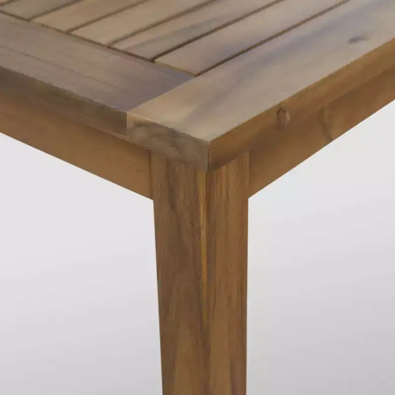 Ensemble causeuse et table basse Peyton 2 pièces en bois d'acacia – Teck/Rouge – Christopher Knight Home
