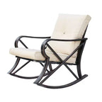 Ensemble de salon de jardin 8 pièces en métal avec causeuse - Patio Festival : Résistant aux intempéries, ensemble d'extérieur protégé contre les UV