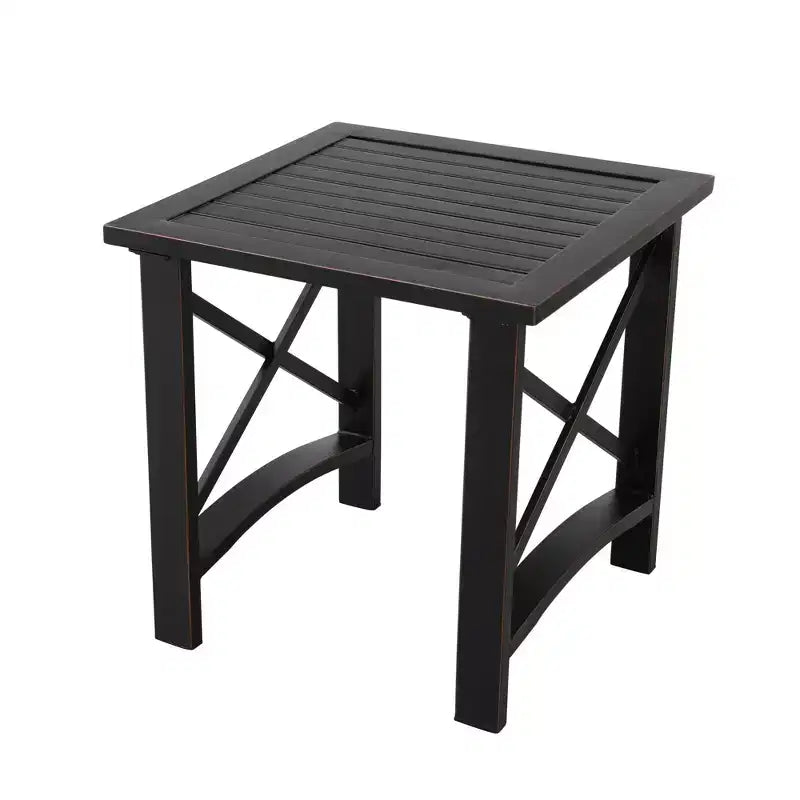 Ensemble de salon de jardin 8 pièces en métal avec causeuse - Patio Festival : Résistant aux intempéries, ensemble d'extérieur protégé contre les UV