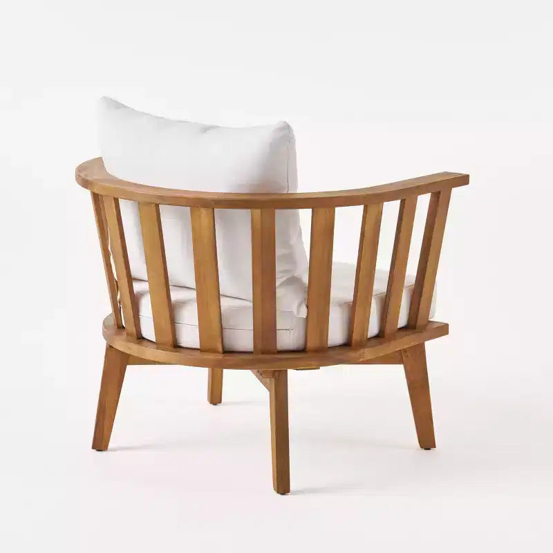 Ensemble Palmo 3 chaises de club et table en bois d'acacia 3 pièces : Mobilier d'extérieur, Résistant à l'eau - Christopher Knight Home