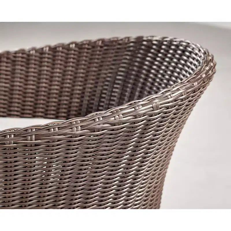 Ensemble de conversation d'extérieur Athènes 4 pièces en osier toutes saisons avec table basse de 26 po - Marron - Alaterre Furniture