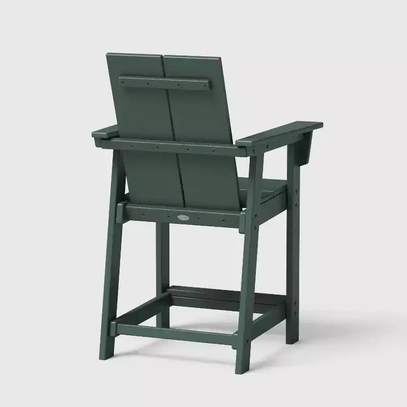 Ensemble de 3 chaises de comptoir d'extérieur POLYWOOD Moore avec table de connexion verte