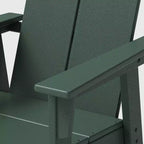 Ensemble de 3 chaises de comptoir d'extérieur POLYWOOD Moore avec table de connexion verte