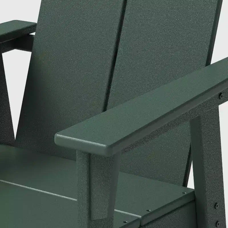 Ensemble de 3 chaises de comptoir d'extérieur POLYWOOD Moore avec table de connexion verte