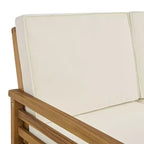Alaterre Furniture Okemo, ensemble de 2 pièces : canapé de terrasse extérieur résistant aux intempéries avec coussins et table basse
