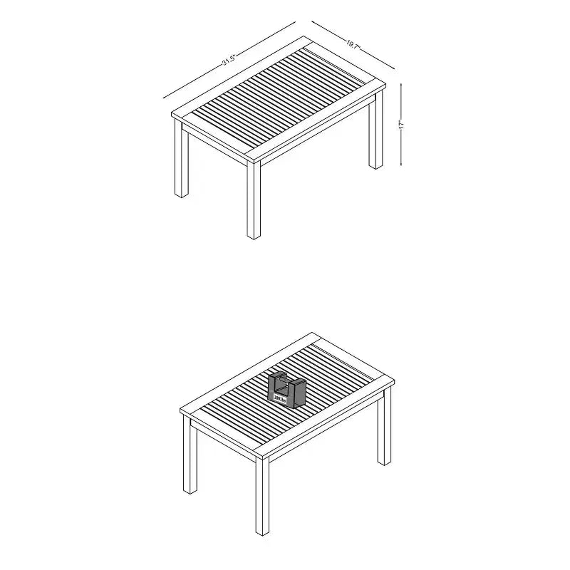 Alaterre Furniture Okemo, ensemble de 2 pièces : canapé de terrasse extérieur résistant aux intempéries avec coussins et table basse