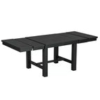 Table à manger extensible 6 pièces Whisen Farmhouse avec 4 chaises rembourrées et un banc