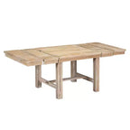 Table à manger extensible 6 pièces Whisen Farmhouse avec 4 chaises rembourrées et un banc