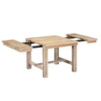 Table à manger extensible 6 pièces Whisen Farmhouse avec 4 chaises rembourrées et un banc