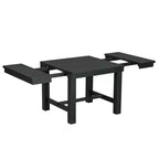 Table à manger extensible 6 pièces Whisen Farmhouse avec 4 chaises rembourrées et un banc