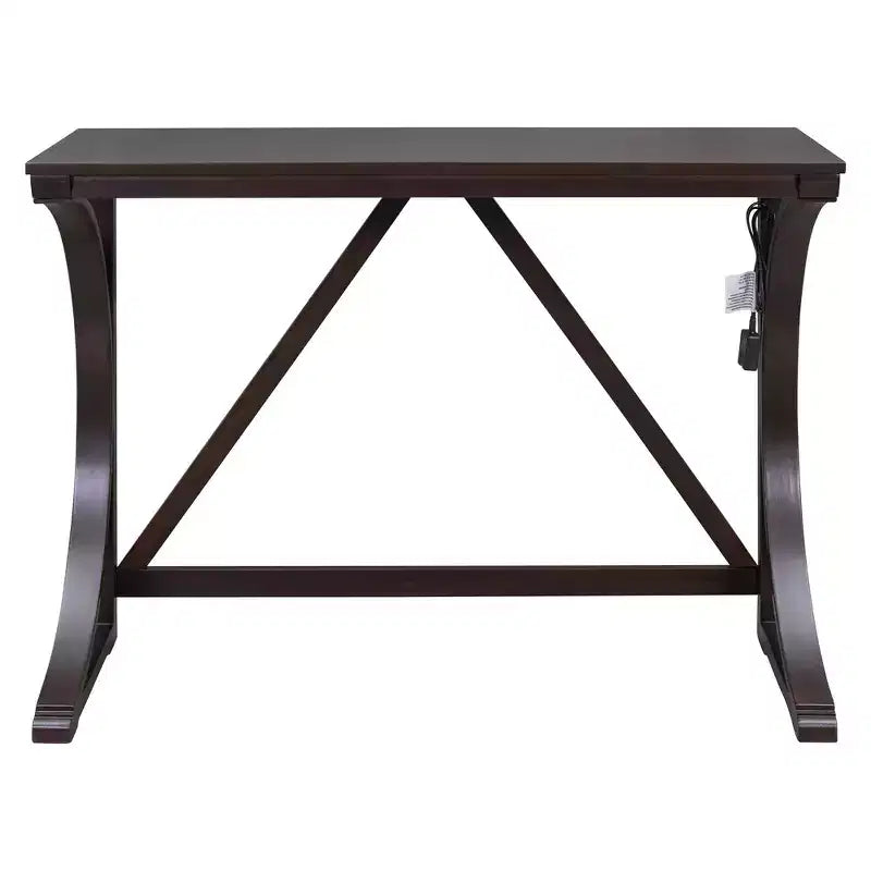 Ensemble de salle à manger 3 pièces Whisen Farmhouse hauteur comptoir avec port USB et tabourets rembourrés