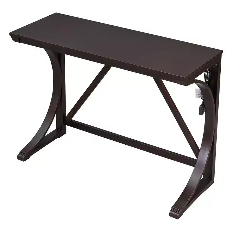 Ensemble de salle à manger 3 pièces Whisen Farmhouse hauteur comptoir avec port USB et tabourets rembourrés