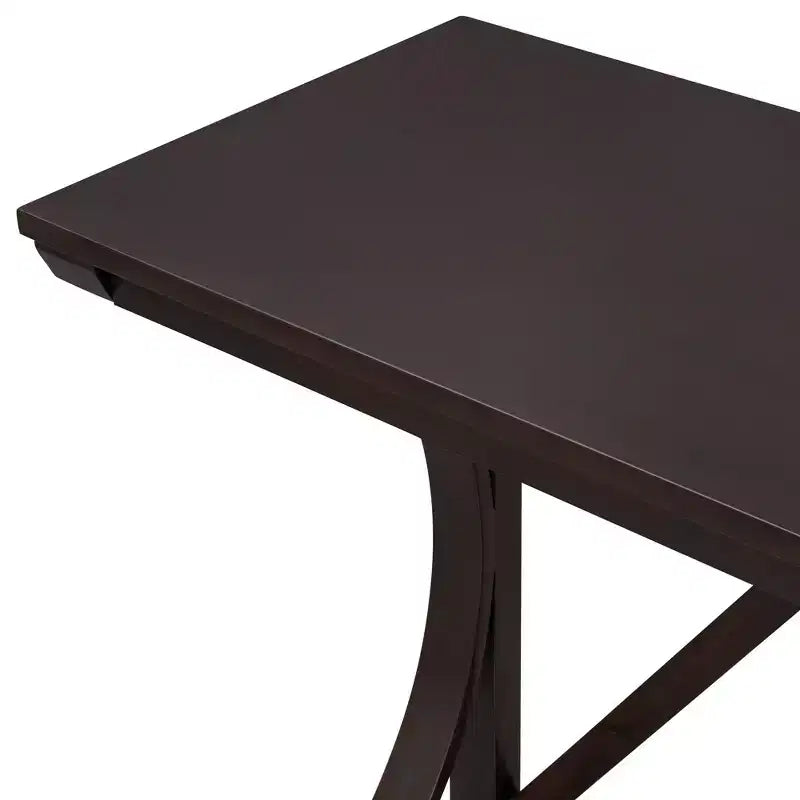 Ensemble de salle à manger 3 pièces Whisen Farmhouse hauteur comptoir avec port USB et tabourets rembourrés