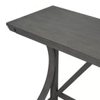 Ensemble de salle à manger 3 pièces Whisen Farmhouse hauteur comptoir avec port USB et tabourets rembourrés