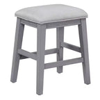 Ensemble table de bar Whisen 4 pièces avec 3 tabourets rembourrés et 3 tiroirs