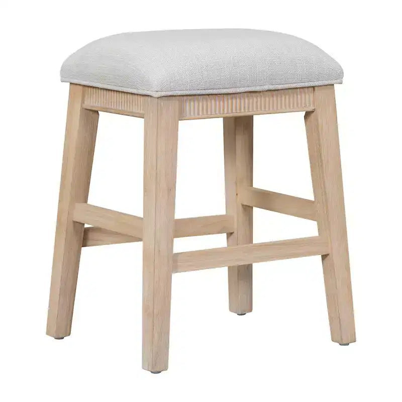 Ensemble table de bar Whisen 4 pièces avec 3 tabourets rembourrés et 3 tiroirs