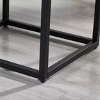 Ensemble de chambre Findlay 2 pièces, lit tapissé 3D moelleux avec table de chevet