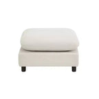Christopher Knight Home Acker, ensemble de 5 canapés modulables d'angle modernes et rembourrés, blanc