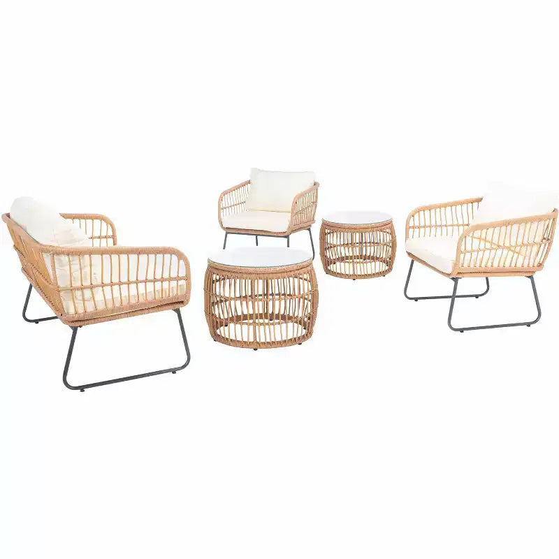Venta 5 Piece Living Set - Indoor/Outdoor - PAT9007 - Safavieh