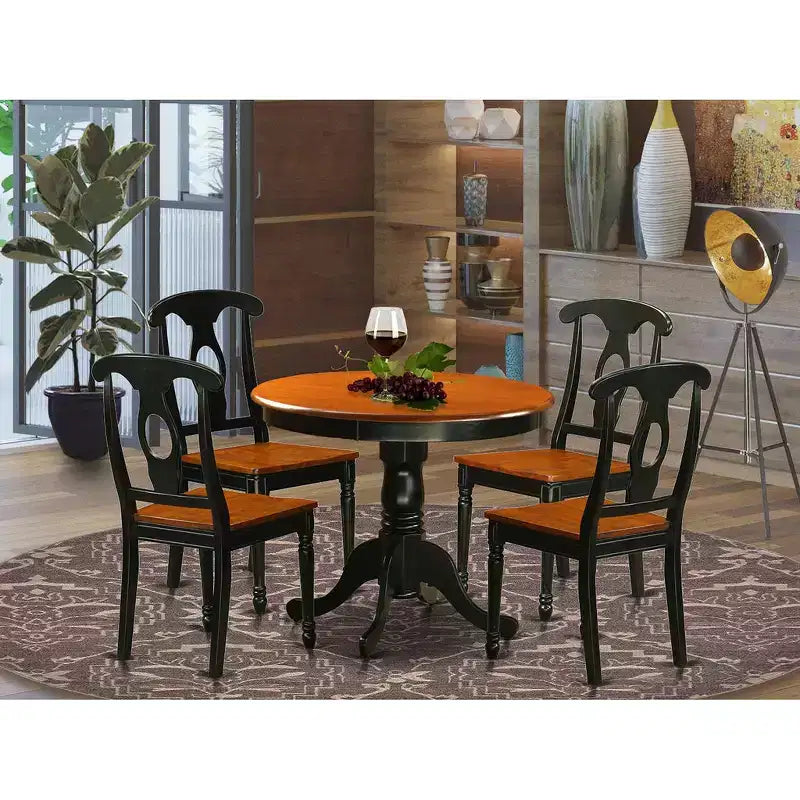 Ensemble de cuisine pour 4 personnes - Table de cuisine et 4 chaises de salle à manger