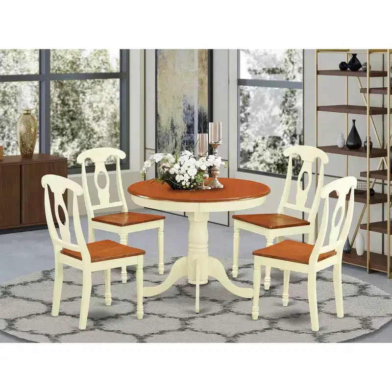 Ensemble de cuisine pour 4 personnes - Table de cuisine et 4 chaises de salle à manger