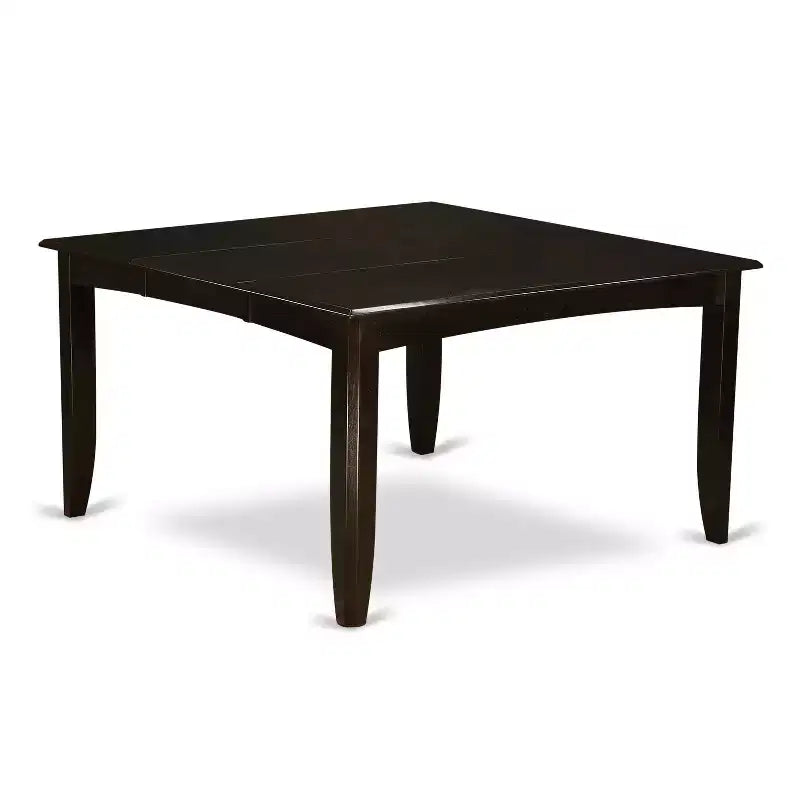 Ensemble de salle à manger Parfait, table carrée et chaises style moderne, cappuccino foncé