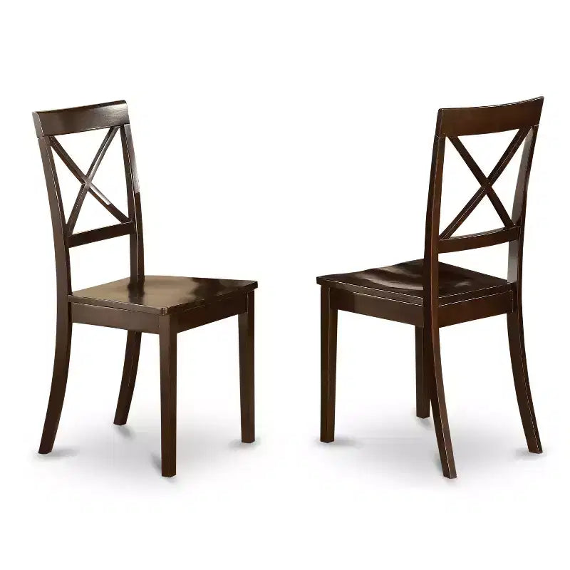 Ensemble de salle à manger Parfait, table carrée et chaises style moderne, cappuccino foncé