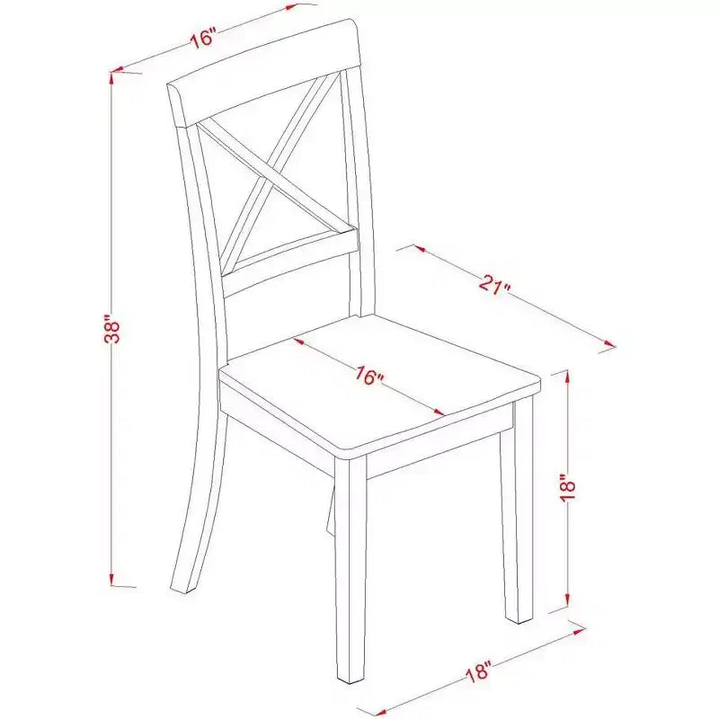 Ensemble de salle à manger Parfait, table carrée et chaises style moderne, cappuccino foncé