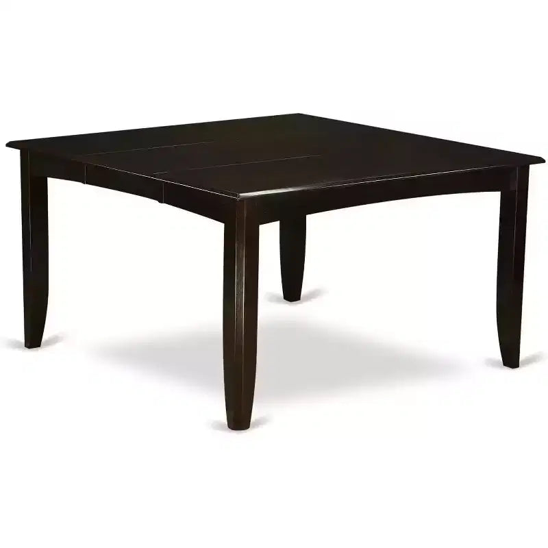 Ensemble de salle à manger Parfait, table carrée et chaises style moderne, cappuccino foncé