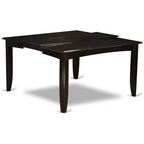 Ensemble de salle à manger Parfait, table carrée et chaises style moderne, cappuccino foncé
