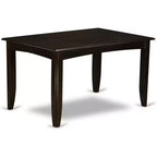 Ensemble de salle à manger Parfait, table carrée et chaises style moderne, cappuccino foncé