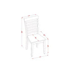 Ensemble table à manger rectangulaire HomeStock marron selle avec 6 chaises