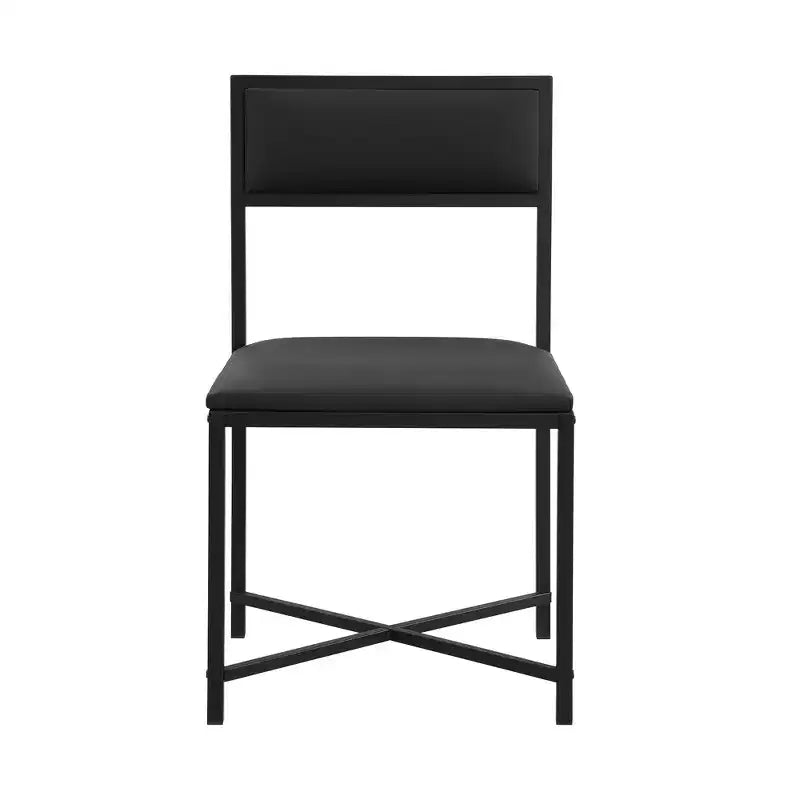 Ensemble de salle à manger extensible Whisen Modern 5 pièces, table carrée pliable avec chaises rembourrées en cuir