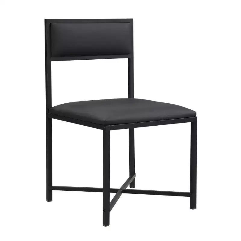 Ensemble de salle à manger extensible Whisen Modern 5 pièces, table carrée pliable avec chaises rembourrées en cuir