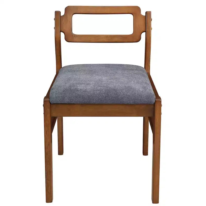 Ensemble de salle à manger extensible Whisen Modern 5 pièces en bois avec deux abattants et chaises rembourrées