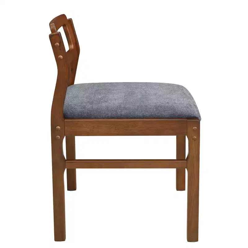 Ensemble de salle à manger extensible Whisen Modern 5 pièces en bois avec deux abattants et chaises rembourrées