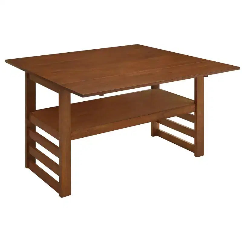 Ensemble de salle à manger extensible Whisen Modern 5 pièces en bois avec deux abattants et chaises rembourrées