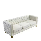 Combinaison de canapés 3 places et 2 places en velours Elegant Living Spaces