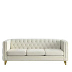 Combinaison de canapés 3 places et 2 places en velours Elegant Living Spaces