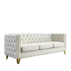 Combinaison de canapés 3 places et 2 places en velours Elegant Living Spaces