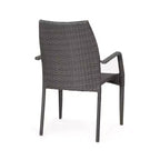Christopher Knight Home Riley Ensemble de conversation 3 pièces empilables en osier tressé, marron foncé