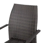 Christopher Knight Home Riley Ensemble de conversation 3 pièces empilables en osier tressé, marron foncé