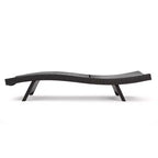 Christopher Knight Home Pacific Ensemble de conversation extérieur 3 pièces en osier avec chaises longues sans accoudodoirs réglables