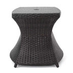 Christopher Knight Home Pacific Ensemble de conversation extérieur 3 pièces en osier avec chaises longues sans accoudodoirs réglables
