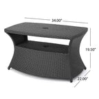 Christopher Knight Home Pacific Ensemble de conversation extérieur 3 pièces en osier avec chaises longues sans accoudodoirs réglables