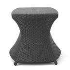 Christopher Knight Home Pacific Ensemble de conversation extérieur 3 pièces en osier avec chaises longues sans accoudodoirs réglables