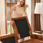 Module d'accoudoir de canapé modulable Belffin pour canapé modulaire en velours côtelé, Paire d'accoudoirs