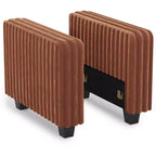 Module d'accoudoir de canapé modulable Belffin pour canapé modulaire en velours côtelé, Paire d'accoudoirs