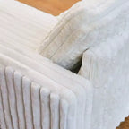 Module d'accoudoir de canapé modulable Belffin pour canapé modulaire en velours côtelé, Paire d'accoudoirs