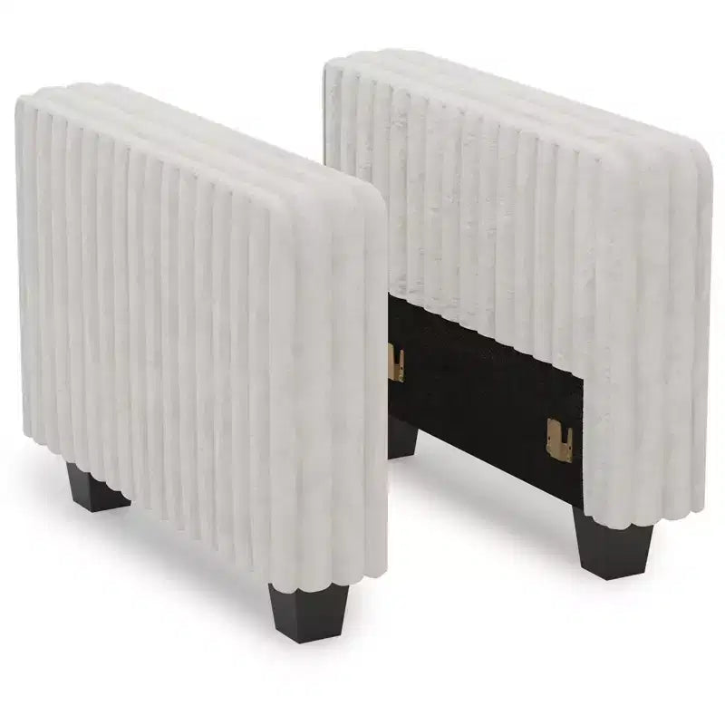 Module d'accoudoir de canapé modulable Belffin pour canapé modulaire en velours côtelé, Paire d'accoudoirs